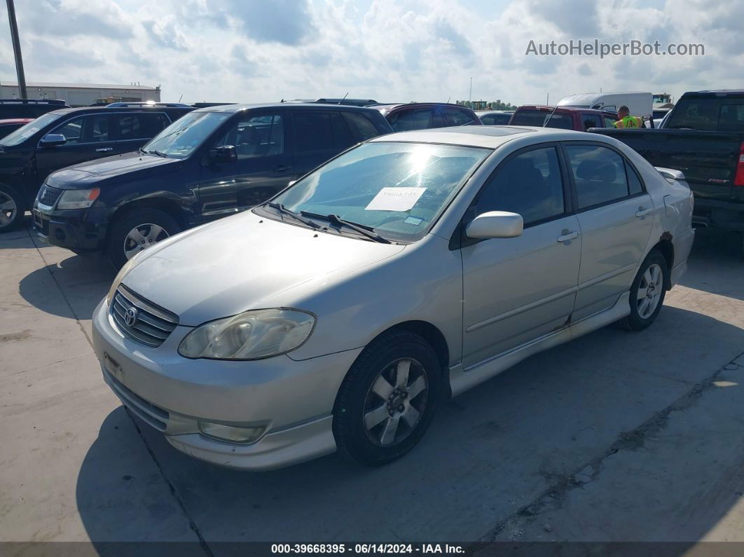 2003 Toyota Corolla S Silver vin: 2T1BR38E93C100656