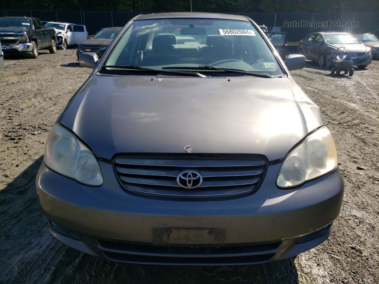 2004 Toyota Corolla Ce Gray vin: 2T1BR38E94C187881