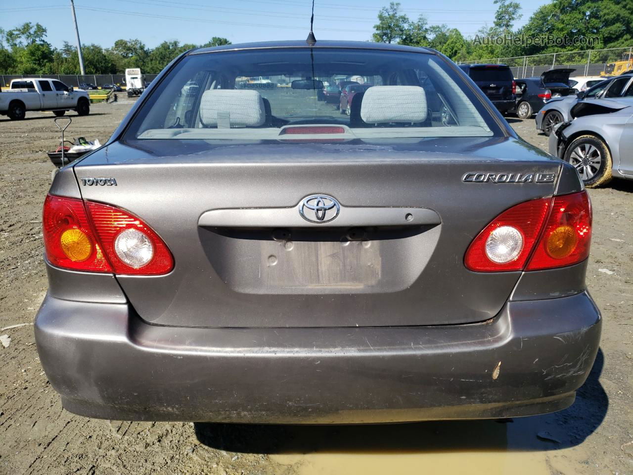 2004 Toyota Corolla Ce Gray vin: 2T1BR38E94C187881