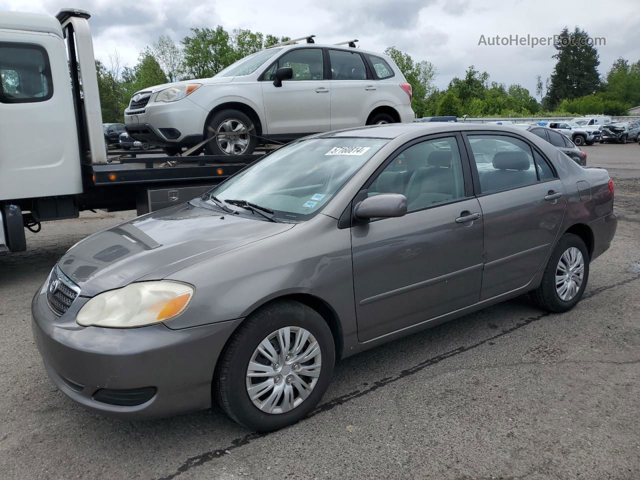 2004 Toyota Corolla Ce Gray vin: 2T1BR38E94C215677