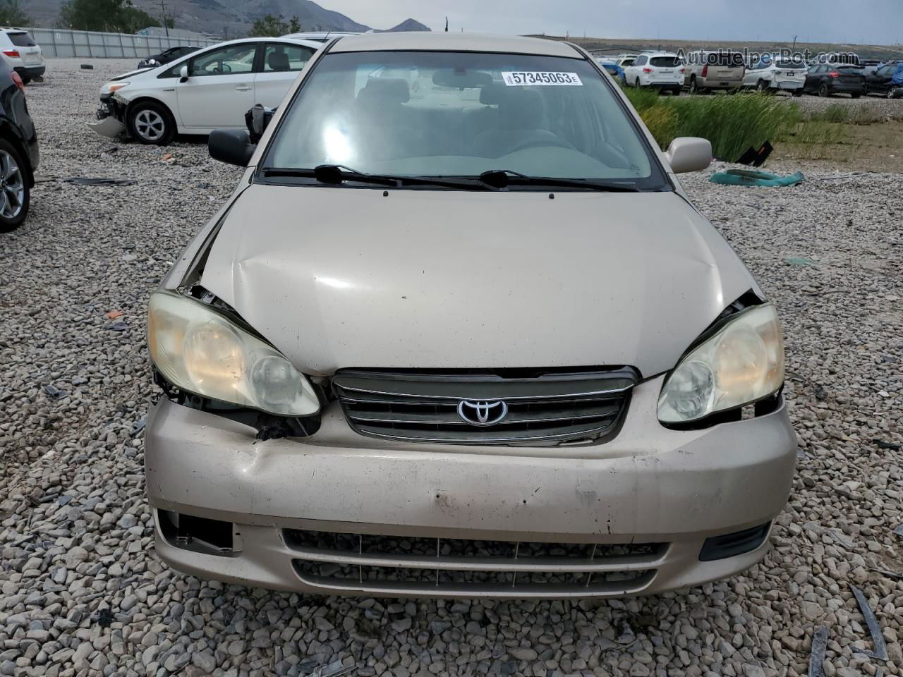 2004 Toyota Corolla Ce Beige vin: 2T1BR38EX4C313987