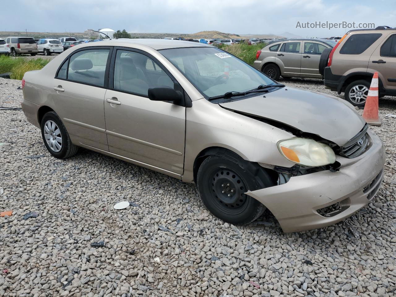 2004 Toyota Corolla Ce Бежевый vin: 2T1BR38EX4C313987