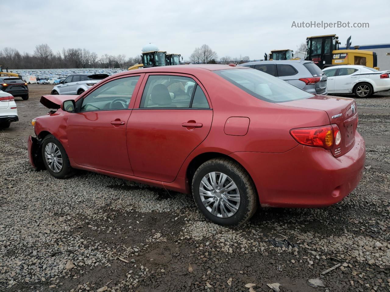 2010 Toyota Corolla Base Темно-бордовый vin: 2T1BU4EE0AC221775