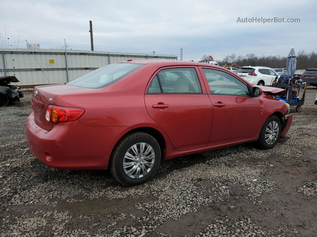 2010 Toyota Corolla Base Темно-бордовый vin: 2T1BU4EE0AC221775