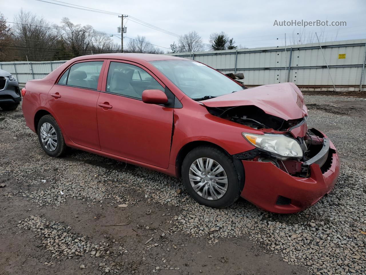 2010 Toyota Corolla Base Темно-бордовый vin: 2T1BU4EE0AC221775