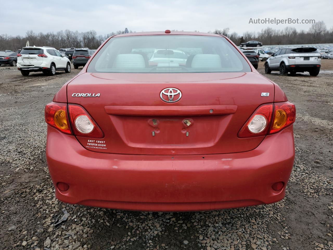 2010 Toyota Corolla Base Темно-бордовый vin: 2T1BU4EE0AC221775