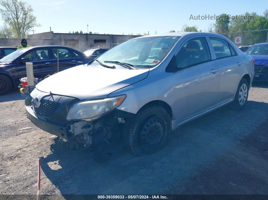 2010 Toyota Corolla Le Silver vin: 2T1BU4EE0AC242173