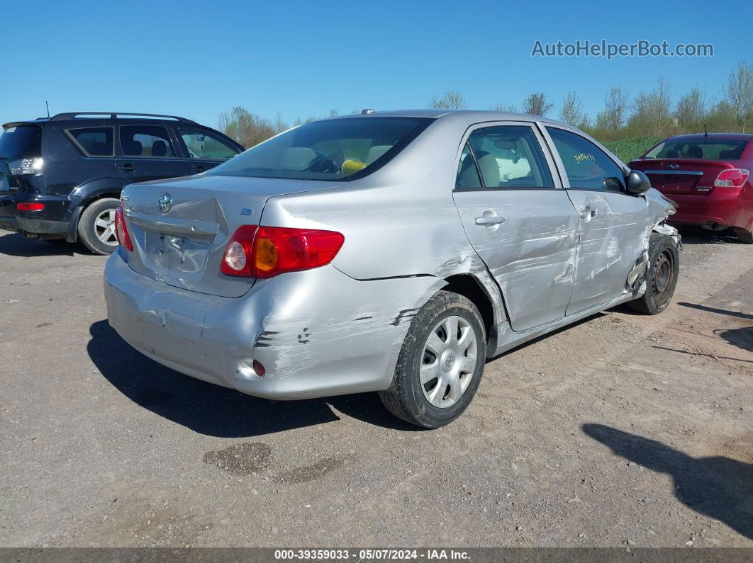 2010 Toyota Corolla Le Silver vin: 2T1BU4EE0AC242173