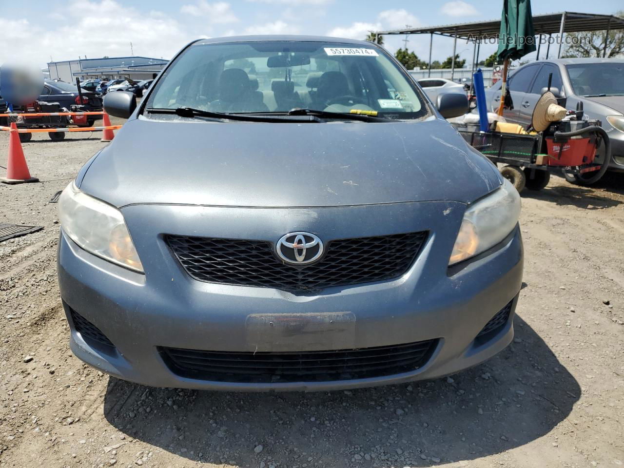 2010 Toyota Corolla Base Gray vin: 2T1BU4EE0AC347635