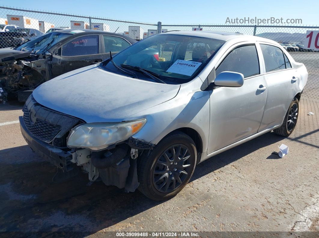 2010 Toyota Corolla Le Silver vin: 2T1BU4EE0AC378478