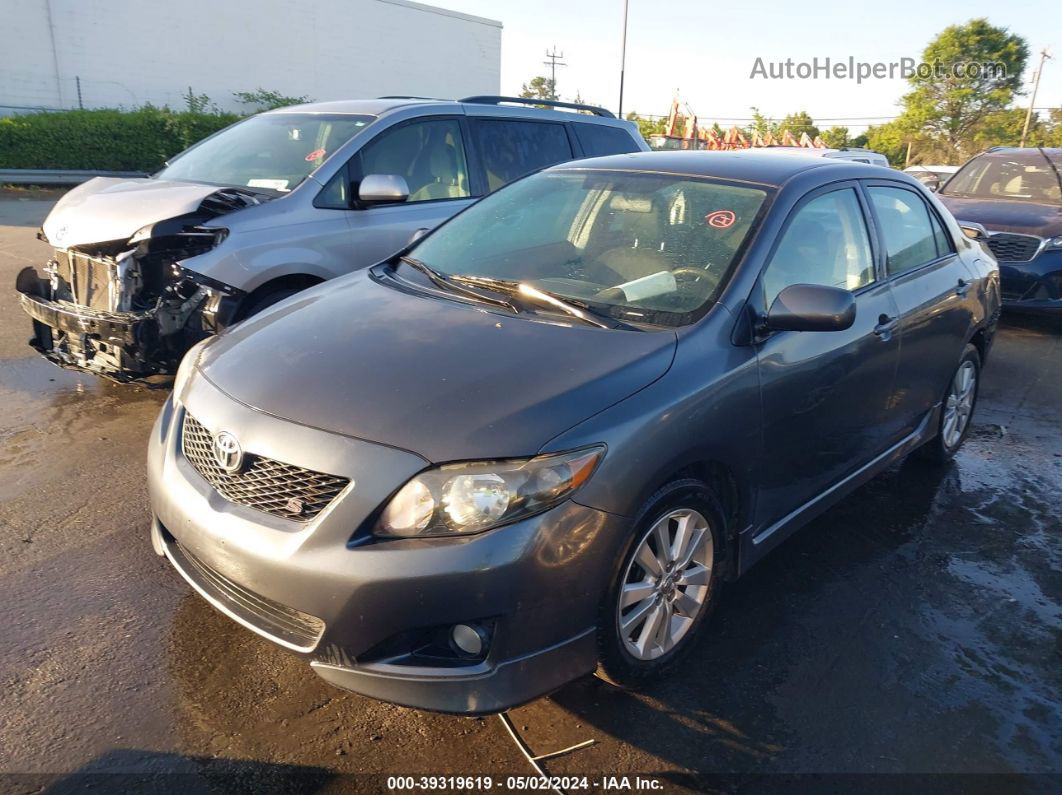 2010 Toyota Corolla S Gray vin: 2T1BU4EE0AC398214