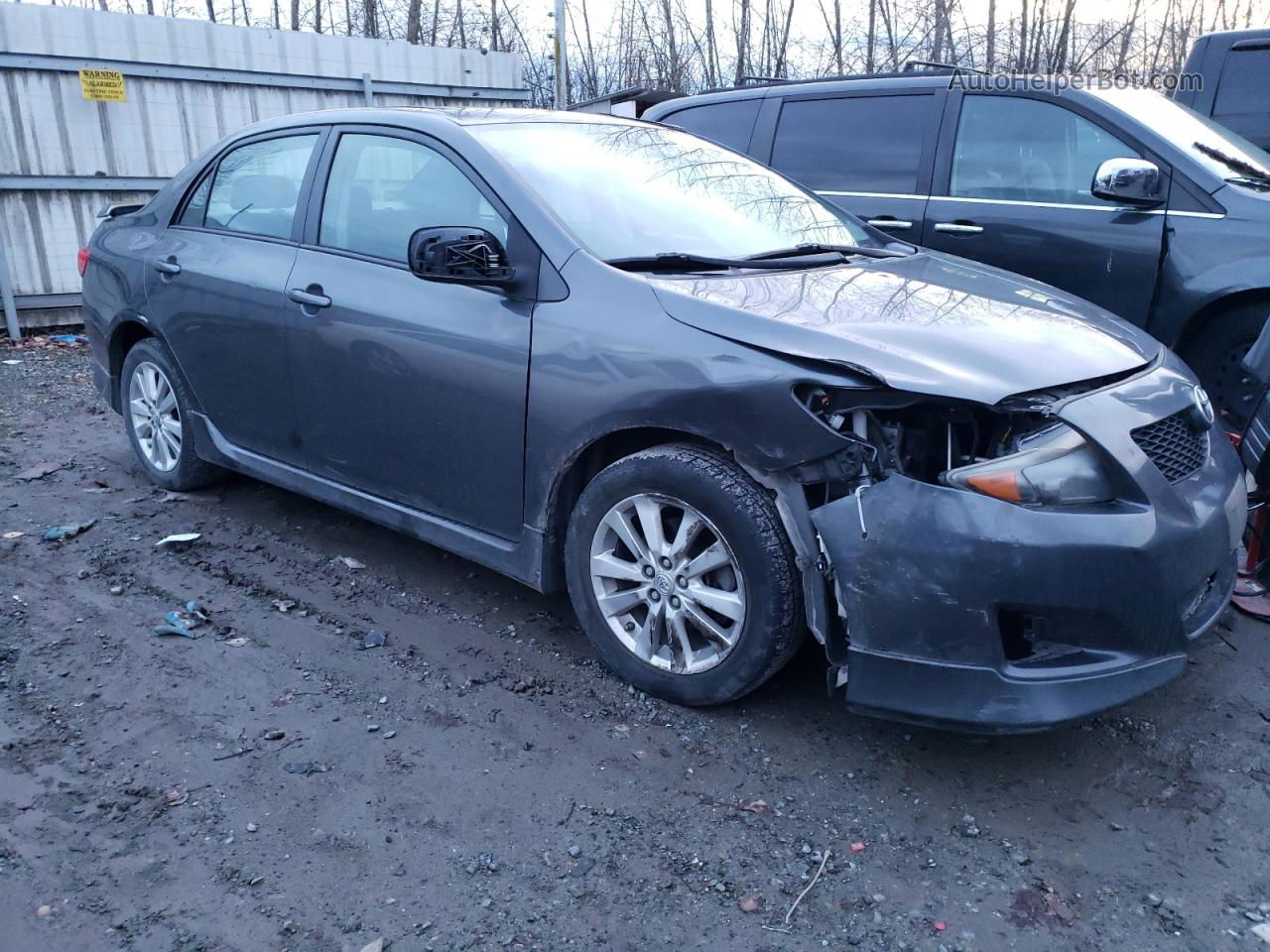 2010 Toyota Corolla Base Charcoal vin: 2T1BU4EE0AC409647