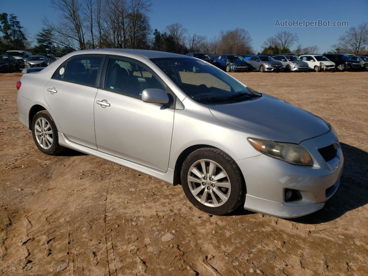 2010 Toyota Corolla Base Серебряный vin: 2T1BU4EE0AC487104