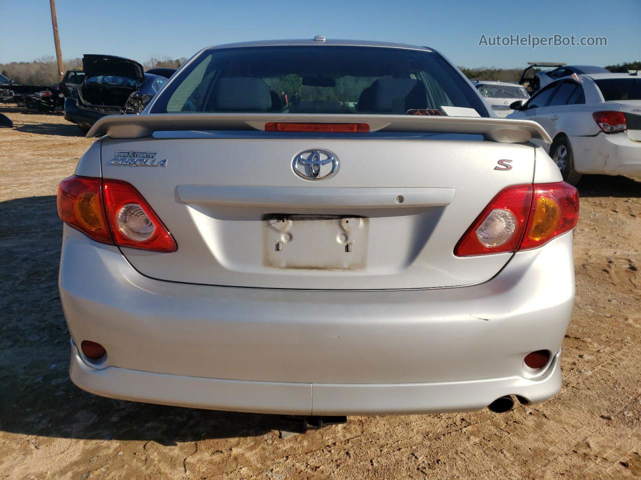 2010 Toyota Corolla Base Silver vin: 2T1BU4EE0AC487104