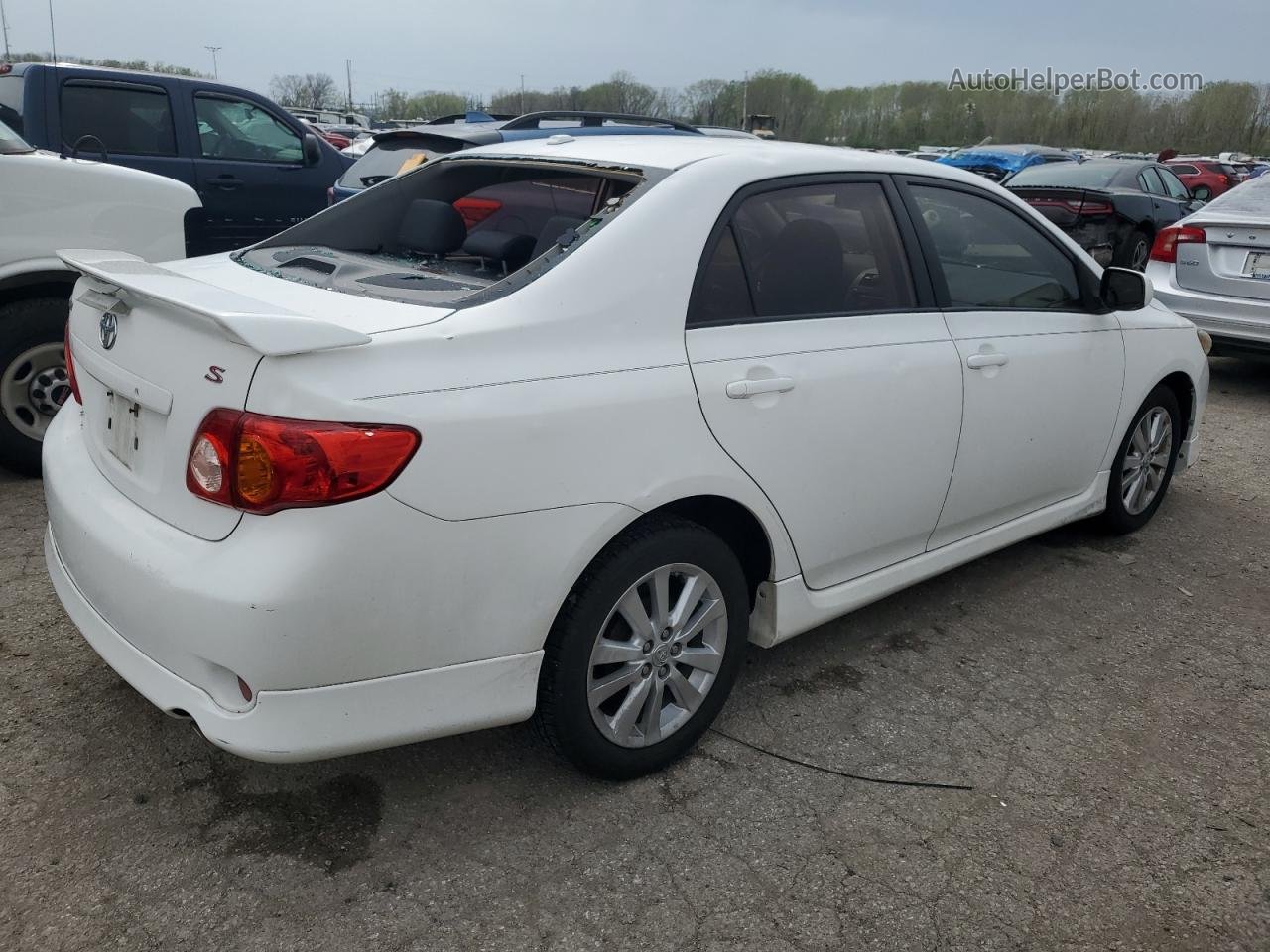 2010 Toyota Corolla Base Белый vin: 2T1BU4EE0AC501700