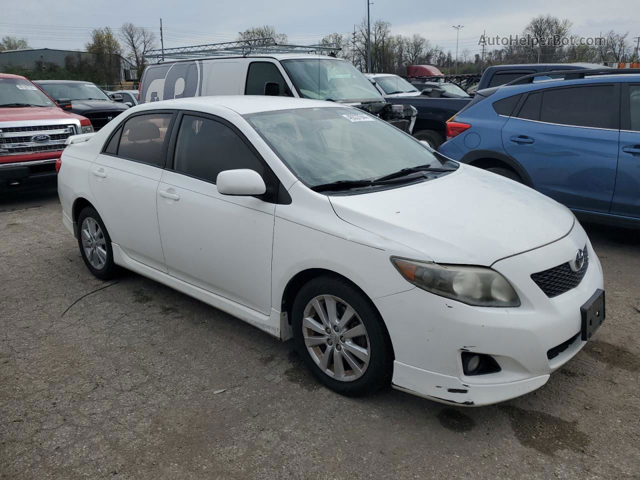 2010 Toyota Corolla Base White vin: 2T1BU4EE0AC501700