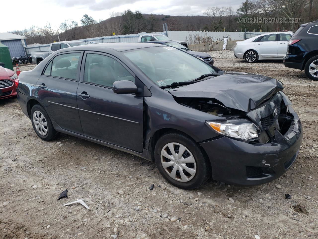 2010 Toyota Corolla Base Серый vin: 2T1BU4EE0AC503575