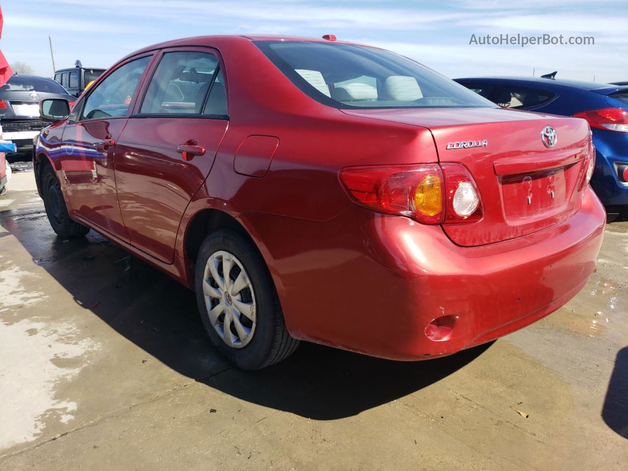 2010 Toyota Corolla Base Red vin: 2T1BU4EE1AC303451