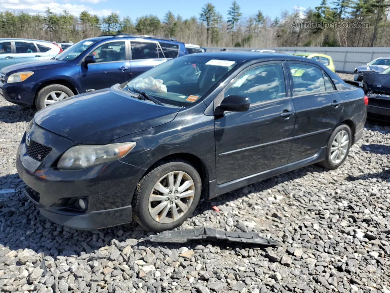 2010 Toyota Corolla Base Black vin: 2T1BU4EE1AC307550