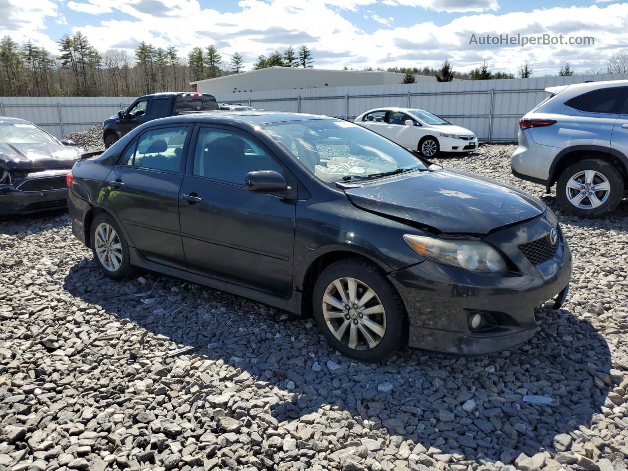 2010 Toyota Corolla Base Black vin: 2T1BU4EE1AC307550