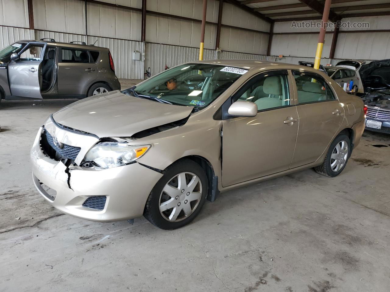 2010 Toyota Corolla Base Beige vin: 2T1BU4EE1AC313476