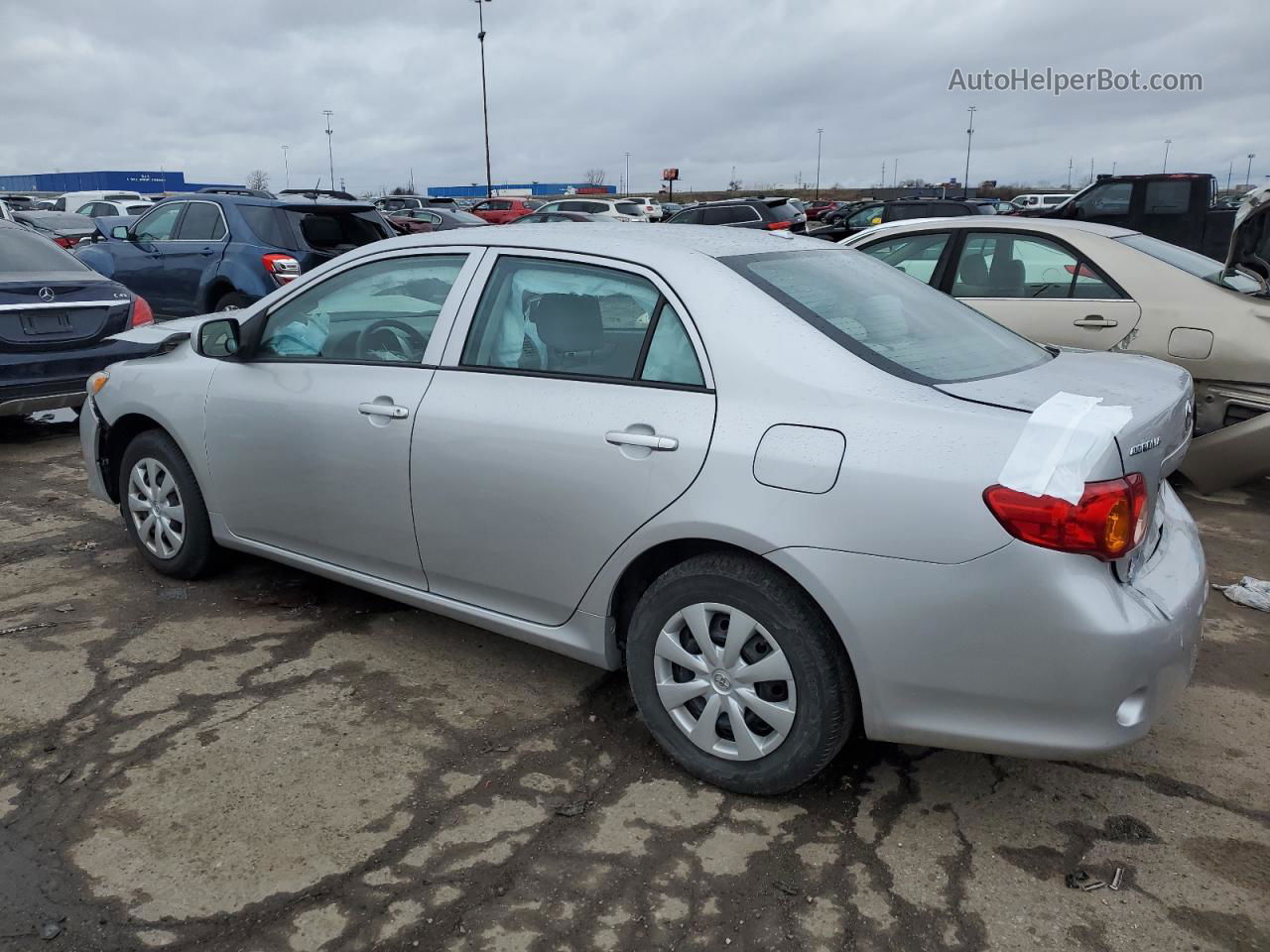 2010 Toyota Corolla Base Серебряный vin: 2T1BU4EE1AC419622