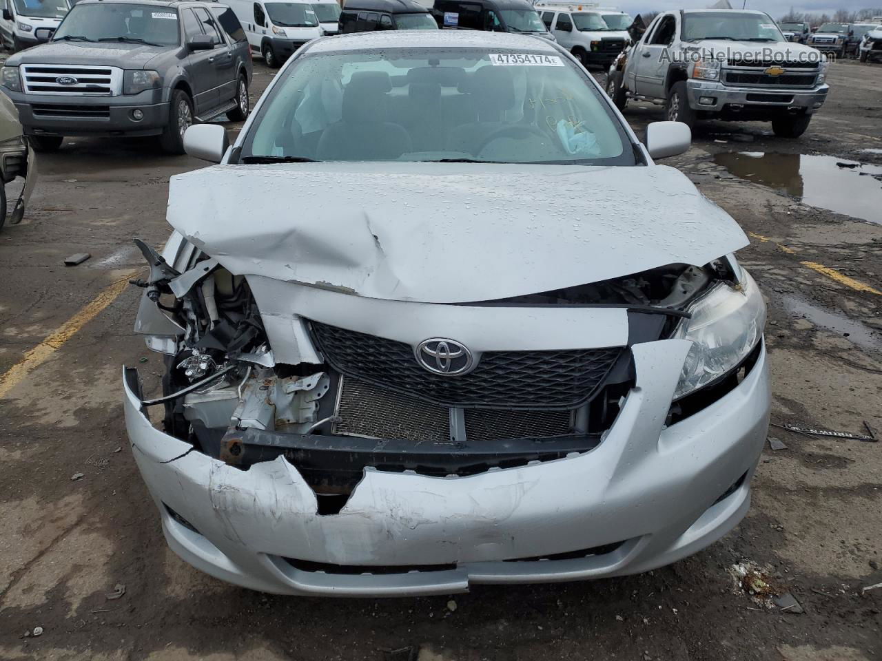 2010 Toyota Corolla Base Серебряный vin: 2T1BU4EE1AC419622