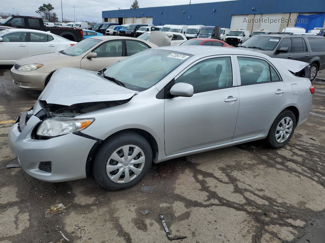 2010 Toyota Corolla Base Silver vin: 2T1BU4EE1AC419622