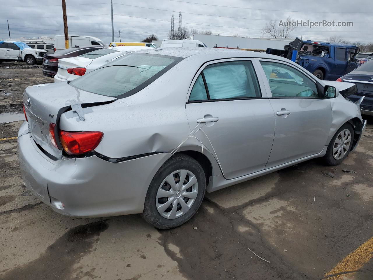 2010 Toyota Corolla Base Серебряный vin: 2T1BU4EE1AC419622