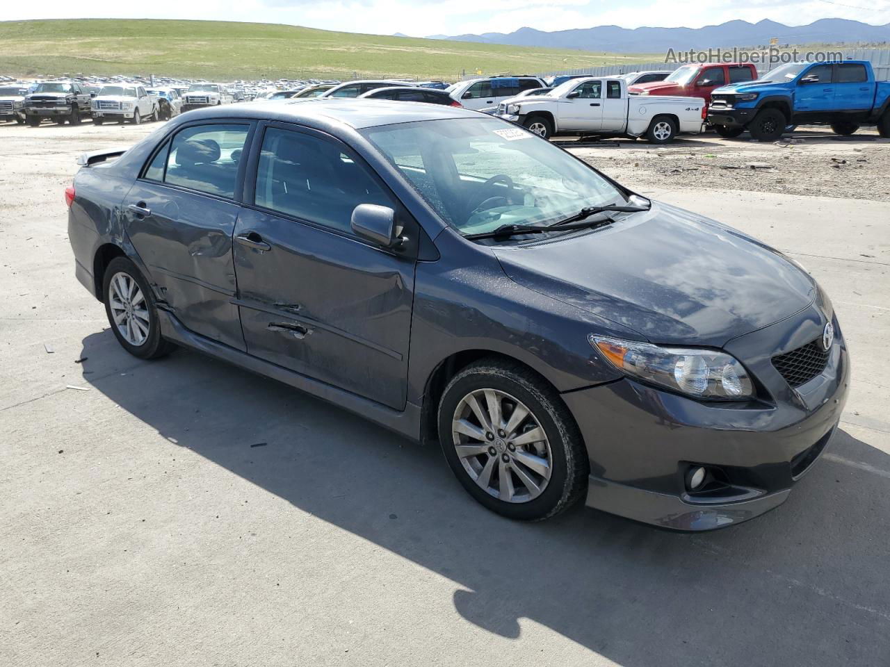 2010 Toyota Corolla Base Gray vin: 2T1BU4EE1AC433262