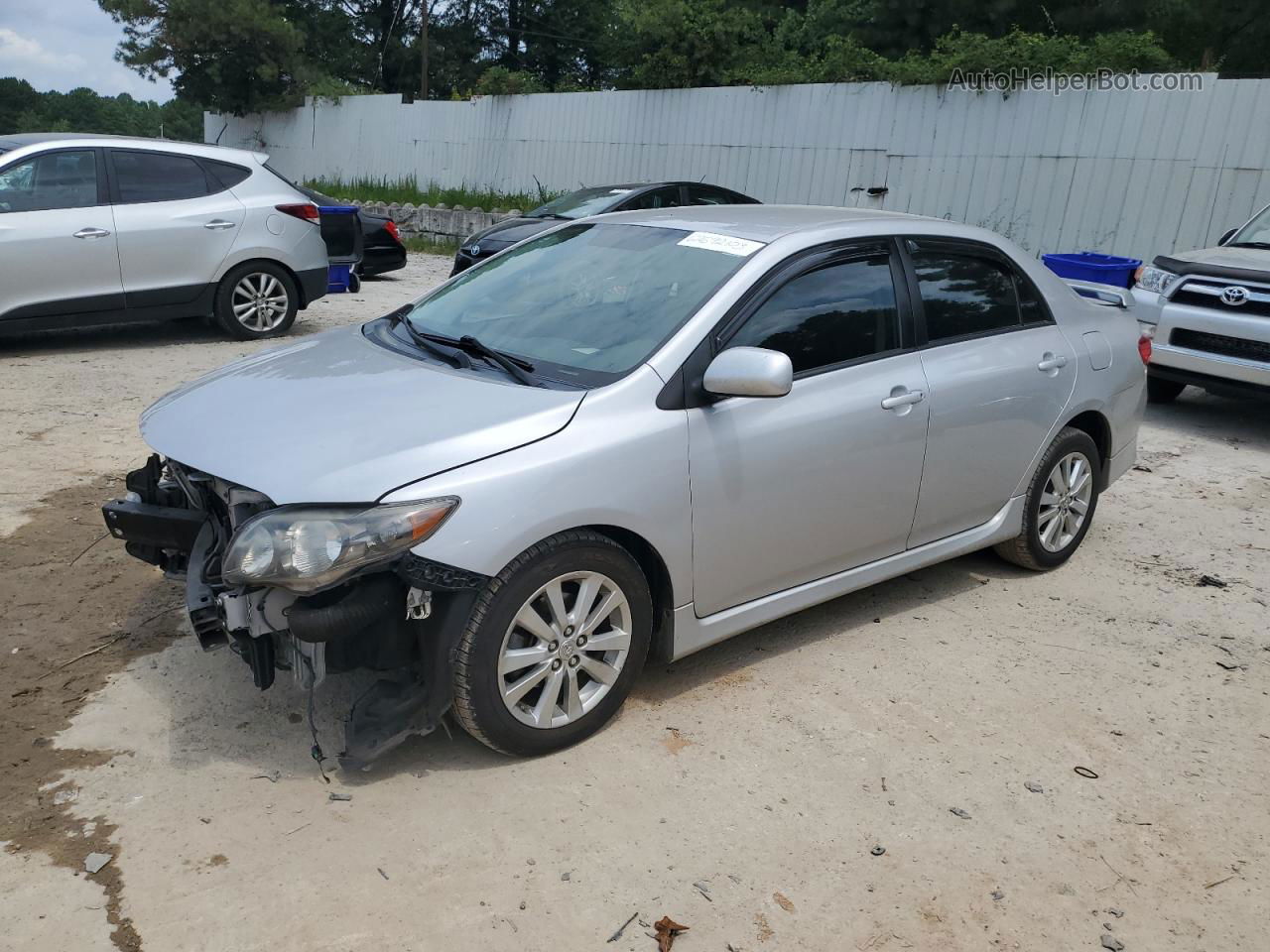 2010 Toyota Corolla Base Silver vin: 2T1BU4EE1AC446819