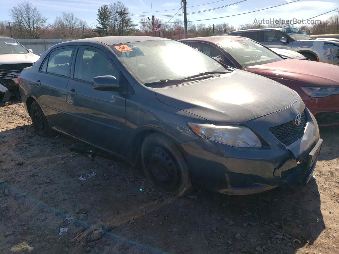 2010 Toyota Corolla Base Серый vin: 2T1BU4EE1AC492036