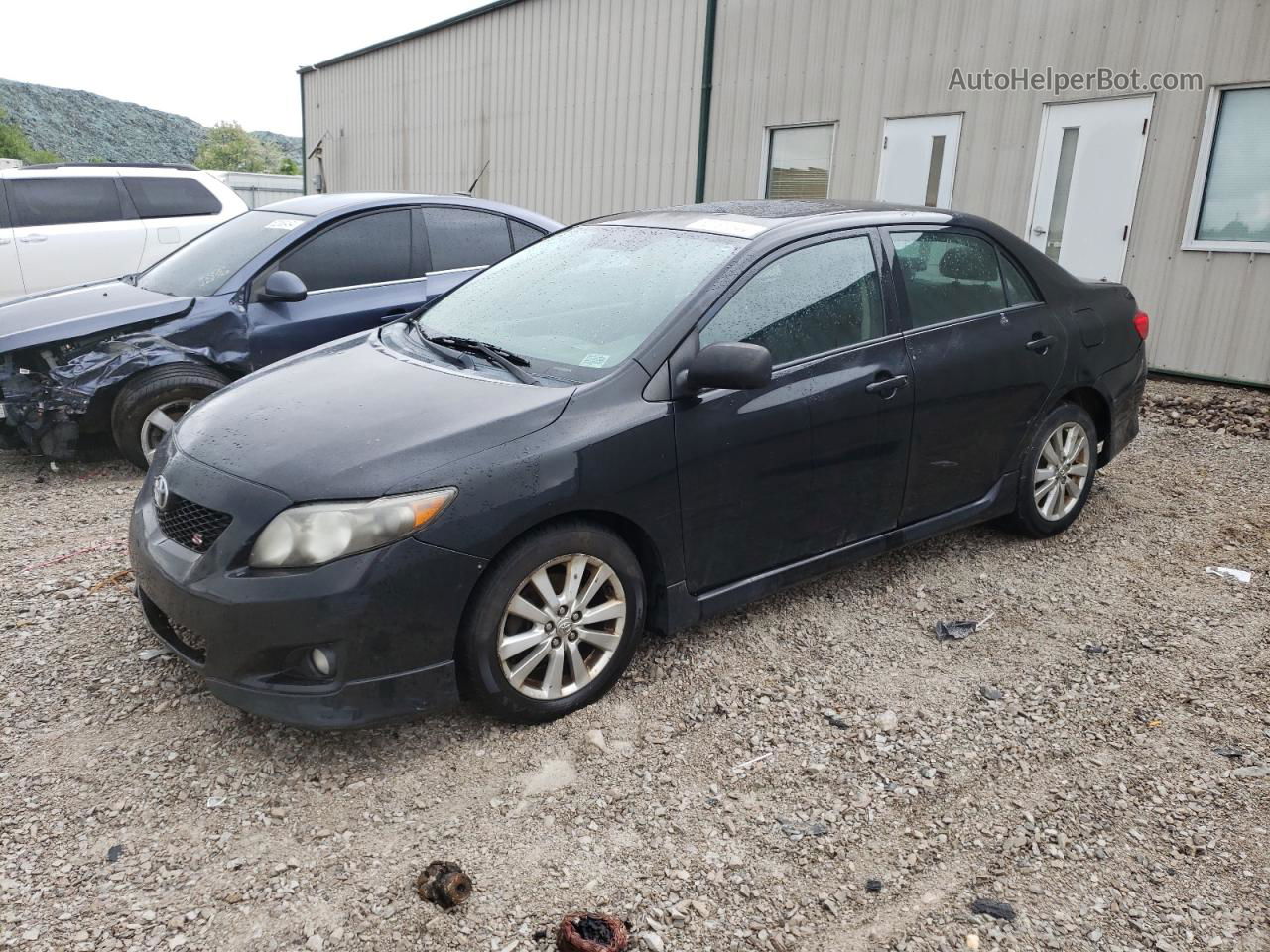 2010 Toyota Corolla Base Black vin: 2T1BU4EE1AC500698