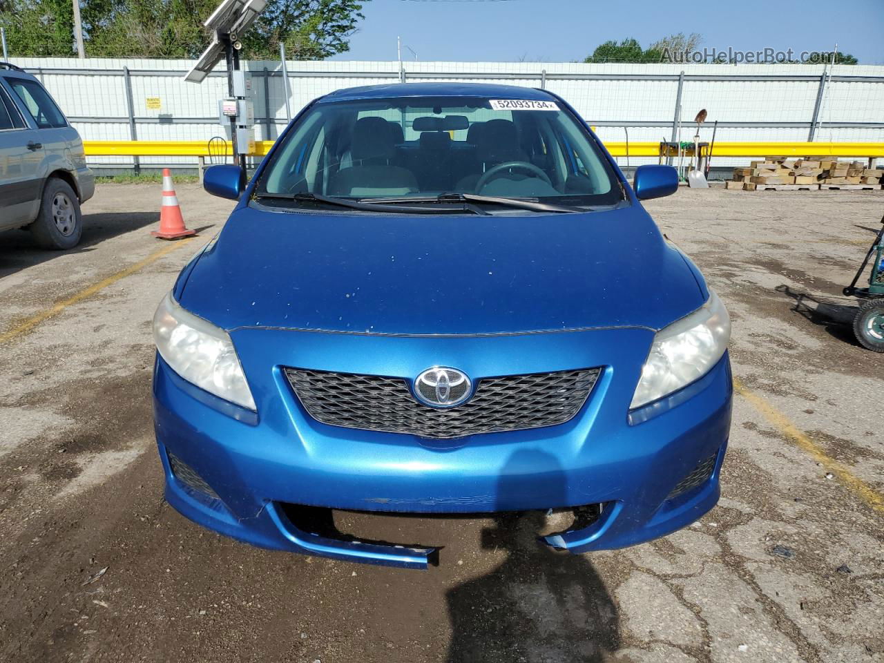 2010 Toyota Corolla Base Blue vin: 2T1BU4EE1AC519347