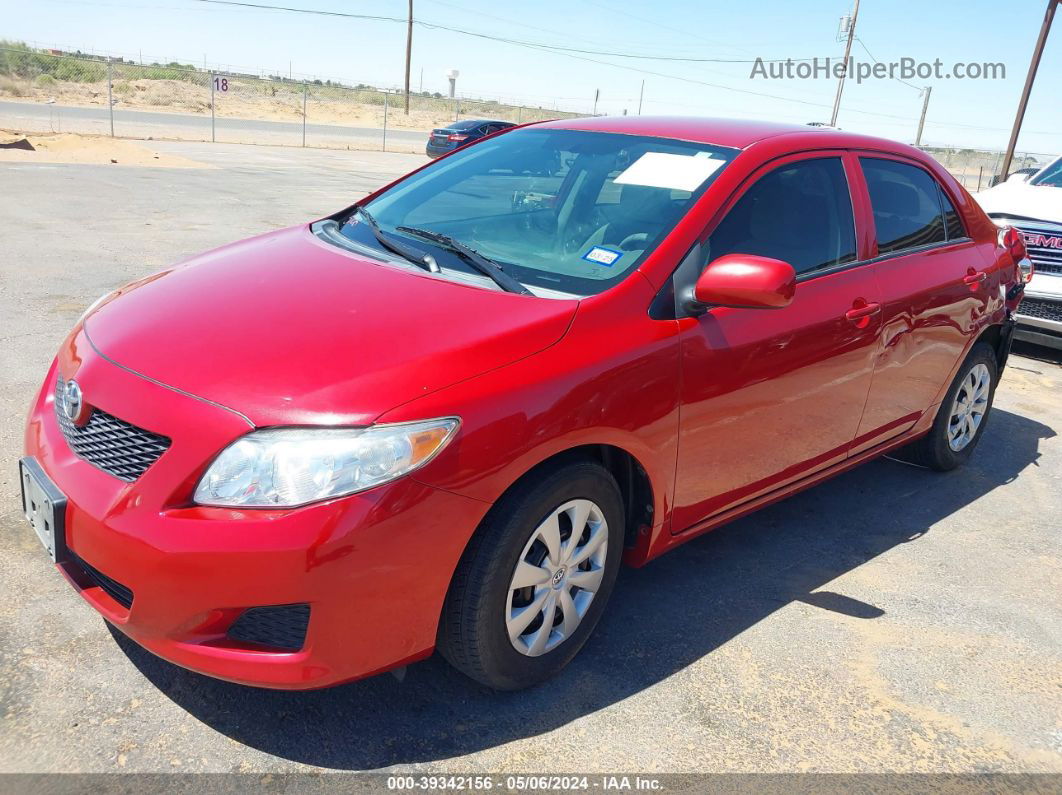 2010 Toyota Corolla Le Red vin: 2T1BU4EE1AC535550