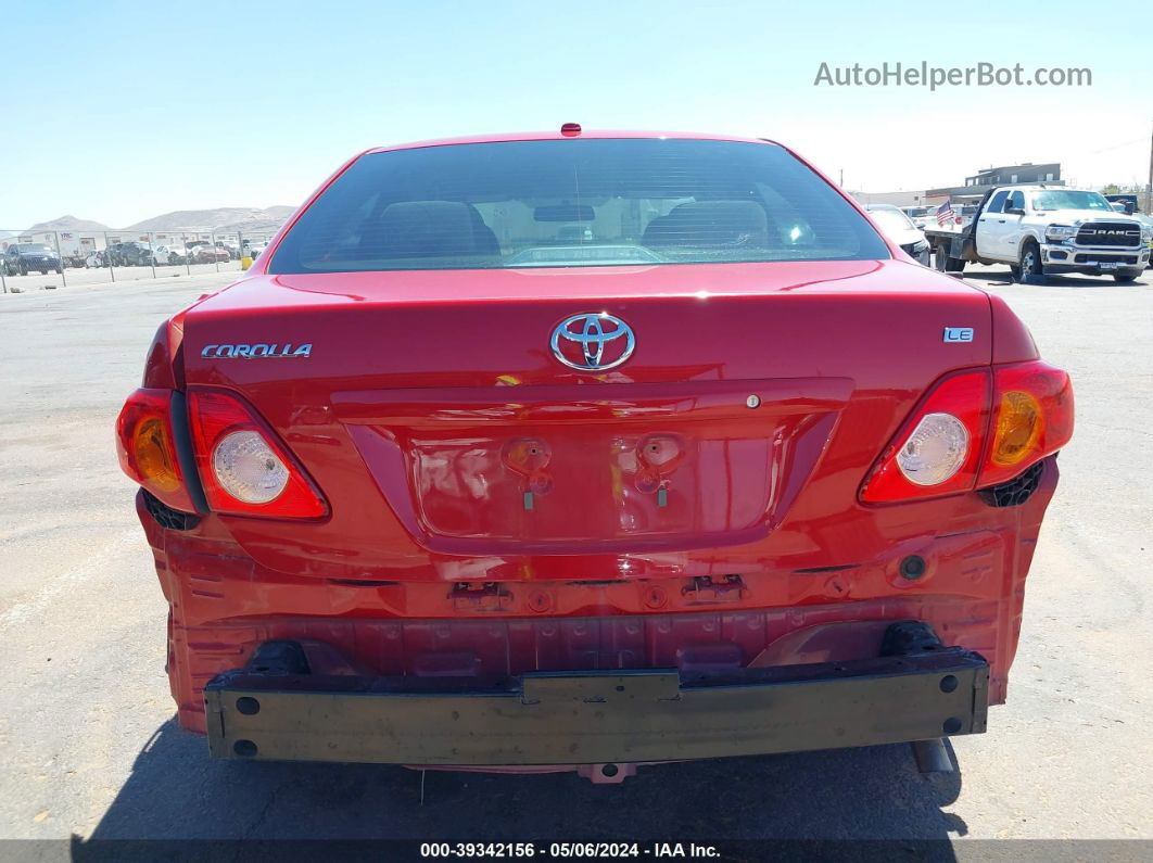 2010 Toyota Corolla Le Red vin: 2T1BU4EE1AC535550