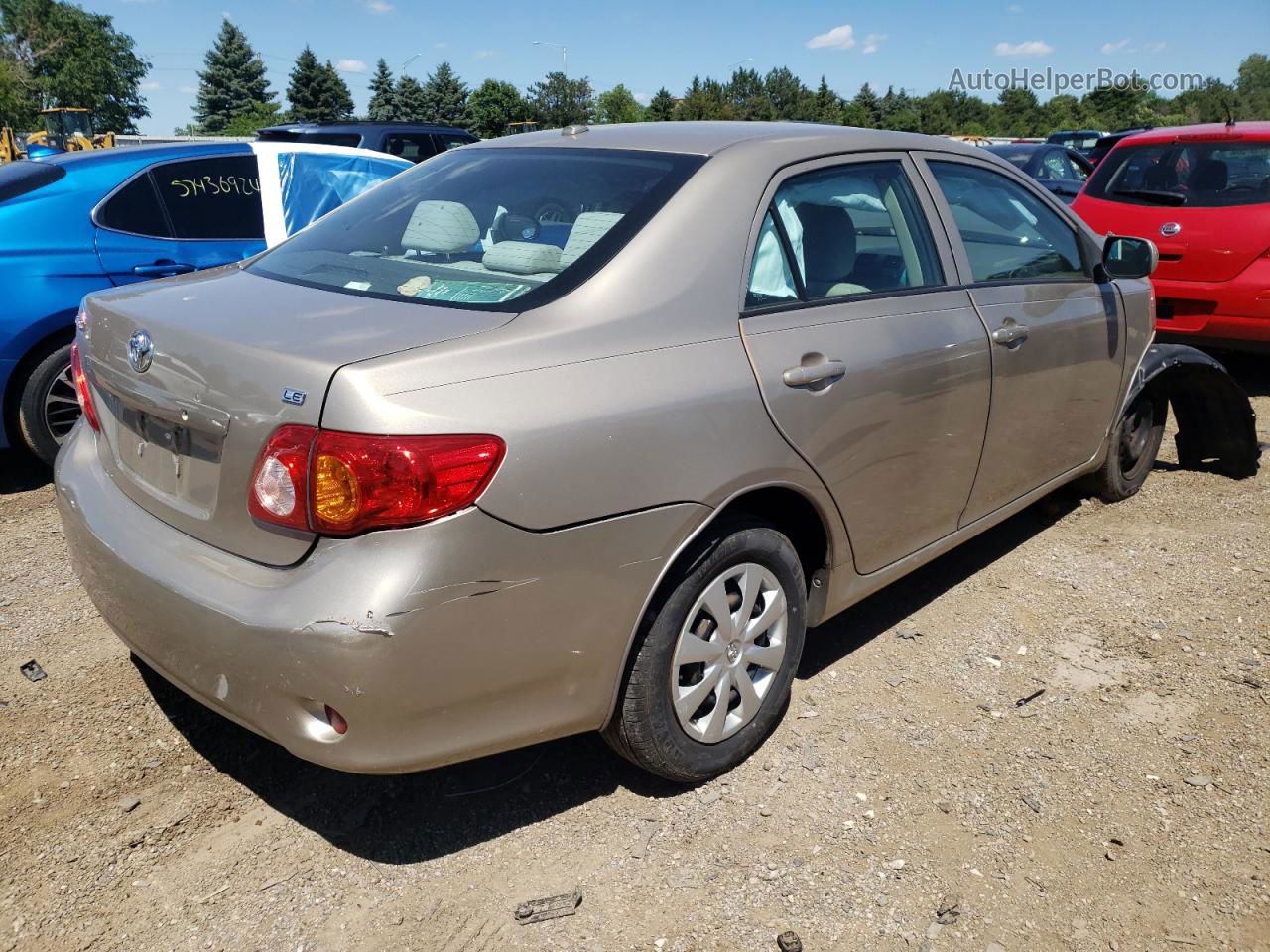 2010 Toyota Corolla Base Beige vin: 2T1BU4EE2AC226301