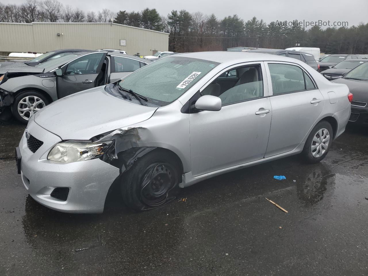 2010 Toyota Corolla Base Серебряный vin: 2T1BU4EE2AC248556