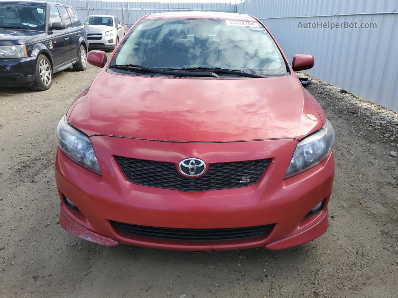 2010 Toyota Corolla Base Red vin: 2T1BU4EE2AC260366