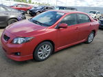 2010 Toyota Corolla Base Red vin: 2T1BU4EE2AC260366