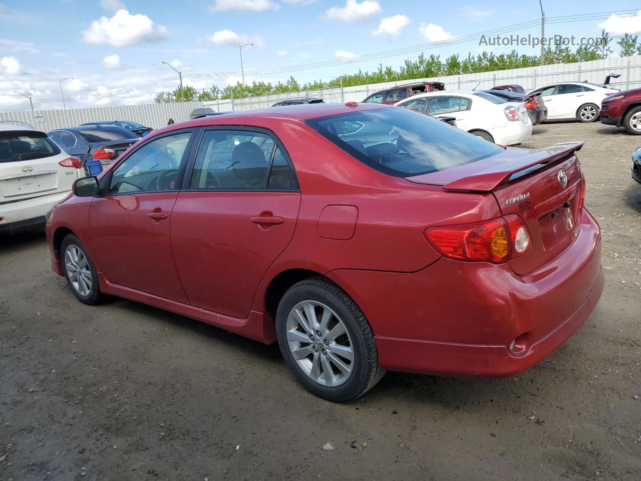 2010 Toyota Corolla Base Red vin: 2T1BU4EE2AC260366