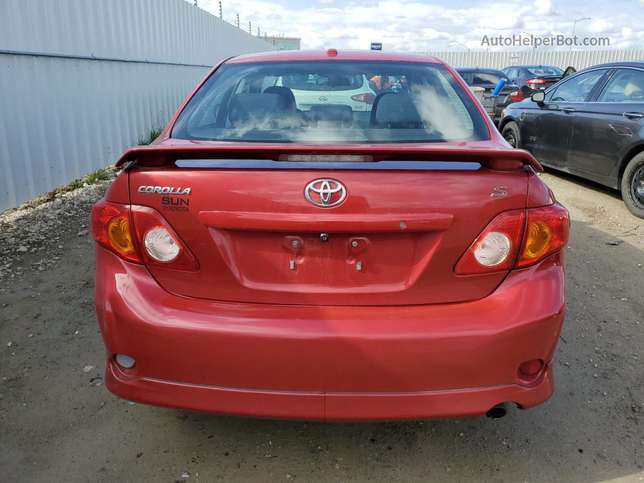 2010 Toyota Corolla Base Red vin: 2T1BU4EE2AC260366