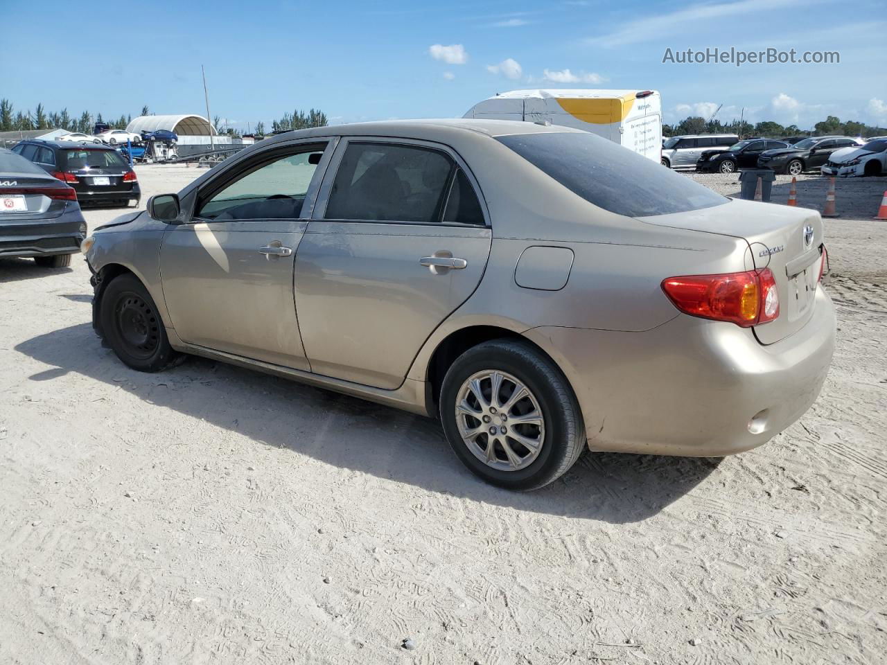 2010 Toyota Corolla Base Beige vin: 2T1BU4EE2AC383083