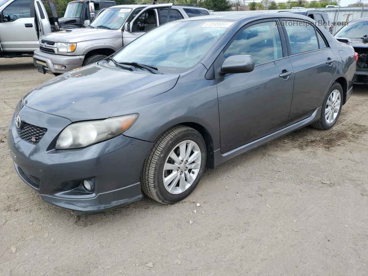 2010 Toyota Corolla Base Серый vin: 2T1BU4EE2AC430483