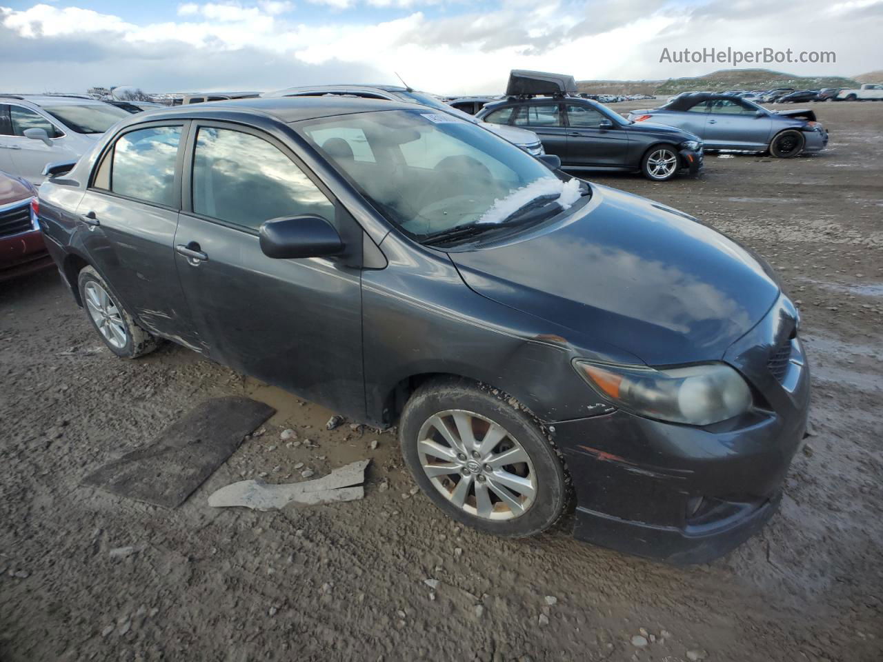 2010 Toyota Corolla Base Серый vin: 2T1BU4EE2AC438860