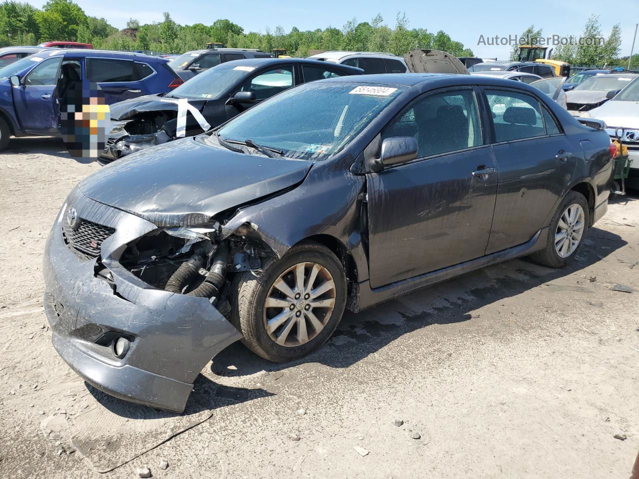 2010 Toyota Corolla Base Gray vin: 2T1BU4EE2AC461765