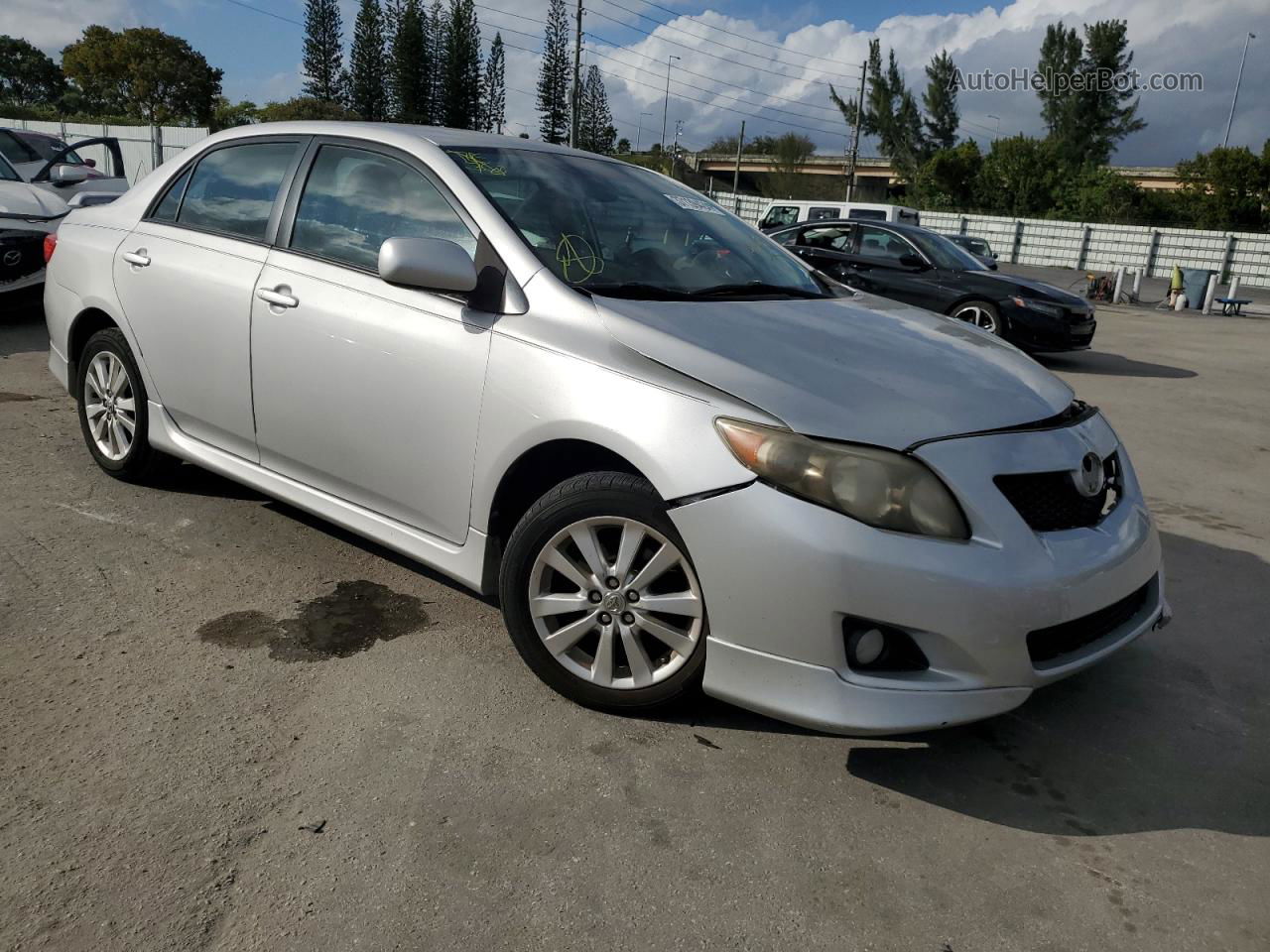 2010 Toyota Corolla Base Silver vin: 2T1BU4EE2AC489274