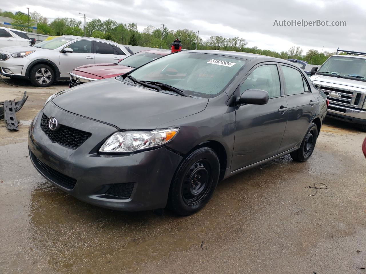 2010 Toyota Corolla Base Серый vin: 2T1BU4EE2AC523018