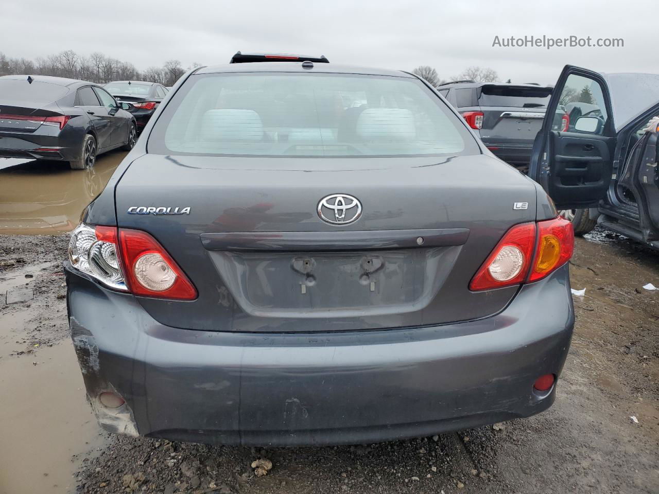 2010 Toyota Corolla Base Серый vin: 2T1BU4EE3AC241731