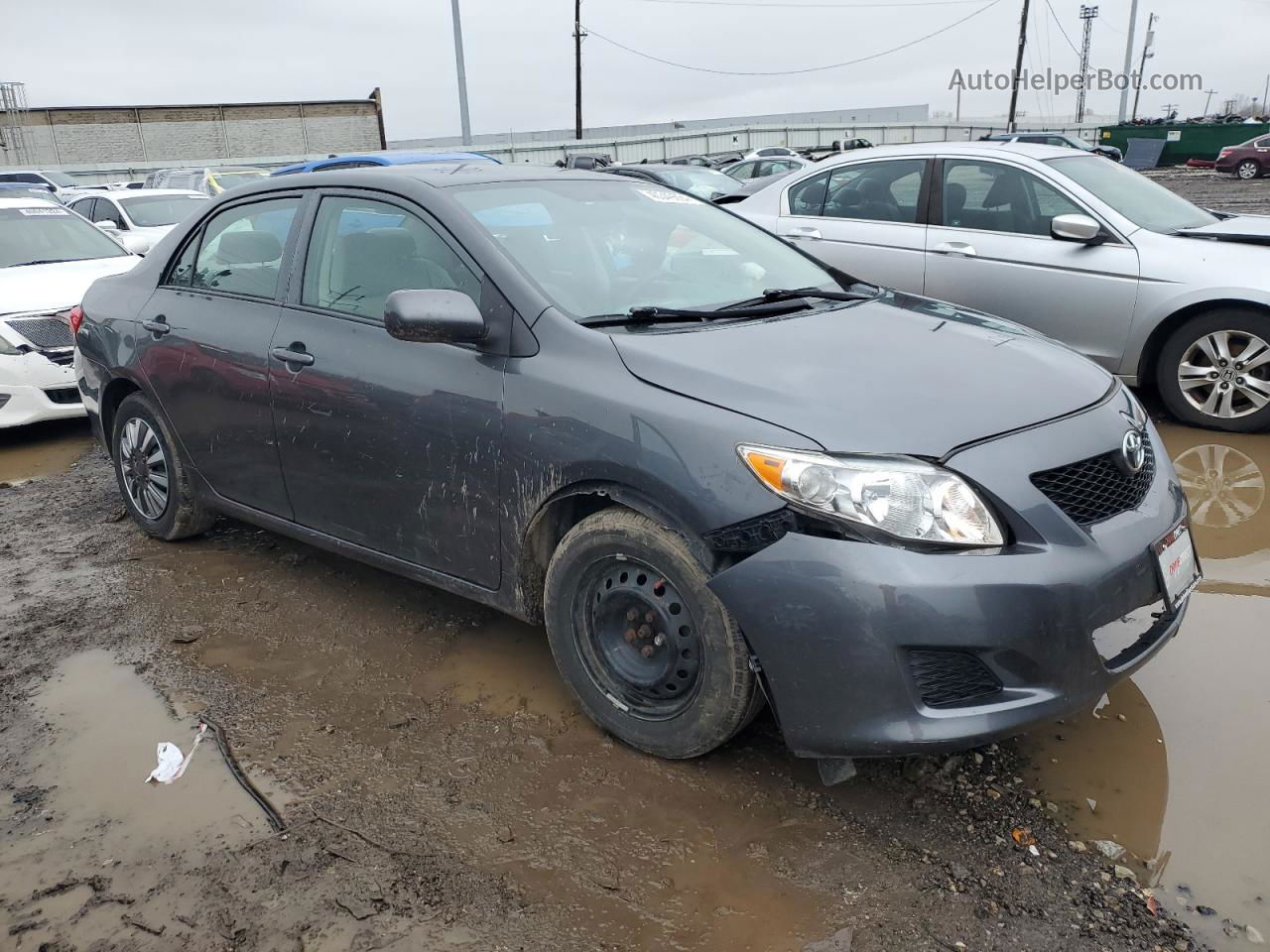 2010 Toyota Corolla Base Серый vin: 2T1BU4EE3AC241731